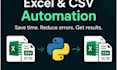 automate repetitive excel and CSV tasks with python