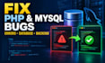 fix PHP mysql bugs, database errors and backend issues