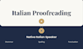 proofread and correct your italian text manually