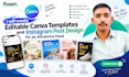 design cohesive instagram post templates in canva