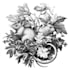 create engraved and etched illustrations in vintage style