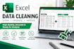 do data cleaning, excel data formatting and vlookup xlookup tasks