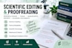 proofread and edit scientific and academic documents