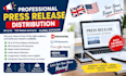 uk US press release ein presswire PR newswire distribution