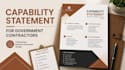 design a professional capability statement for government contracts
