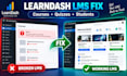 fix learndash lms issues and wordpress course website errors