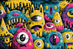 design a psychedelic masterpiece with trippy illustration