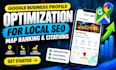 optimize google business profile for local SEO, map ranking and citation