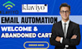 setup klaviyo email flows automation welcome abandoned cart