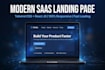 build saas landing page with tailwind css react