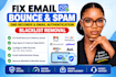 fix email bounce spam dns records email authentication blacklist removal