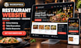 design a restaurant website with online ordering system and table reservations
