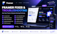 fix framer website, responsive issues and design problems