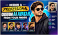 design a professional custom ai avatar from your photo