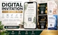 digital invitation qr code rsvp wedding invite mobile event website card designs