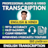 do accurate english and hindi audio transcription