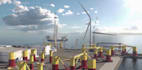 create 3d industrial animation engineering offshore wind turbine floating video