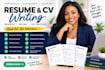 review and rewrite resume CV document refinement, ats optimization, cover letter