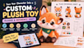 design custom plush toy, plushie and plush reference sheet