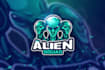 create a unique alien mascot logo