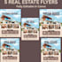 provide editable real estate flyer templates in canva