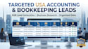 provide targeted USA accounting and bookkeeping leads