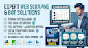 build python web scraping bot, data extraction with selenium and scrapy