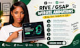 build interactive website animations using rive and gsap
