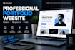 design and build a modern responsive personal portfolio website