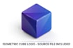 create 3d isometric cube art and pixel block design