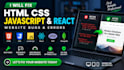 fix HTML CSS javascript react js website bugs
