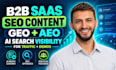 write b2b saas SEO content optimized for GEO aeo and ai search visibility