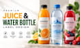 design premium juice and water bottle labels