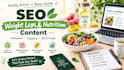 write seooptimized weight loss and nutrition blog articles