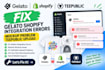 fix gelato shopify integration errors mockup problem teepublic upload issues