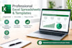 create professional excel spreadsheets, trackers and templates