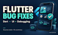 fix flutter app bugs and resolve dart UI issues