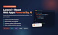develop laravel and react web apps with ai integration