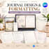 do journal design and formatting, prayer journal, digital journal canva design