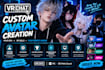 create a unique, high quality vrchat avatar for PC and quest