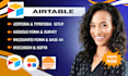 build softr airtable client portal, web app, airtable database, softr expert
