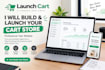 build, design launch cart store and website