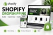 build a shopify dropshipping store with product  SEO