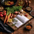unique cookbook cover, recipe book, book cover design