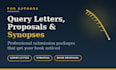 write a professional query letter book proposal and synopsis