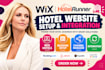 do wix hotels hotelrunner setup hotel booking and channel manager integration