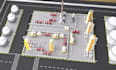 create 3d industrial chemical plant animation and walkthrough