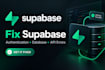 fix supabase authentication, database and API errors