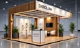 design trade show booth, backdrop, banner and exhibition graphics