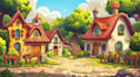 create 2d game environment concept art and illustration